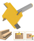 Beast Pro Grade CNC Spoilboard Surfacing Router Bit For Woodworking, 1/4 Inch Shank, Cutting Diameter 1-19/32 Inch