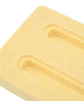 Close-up of beige Hydrofoil Mount Box Base for Surf Foil and Windsurfing Boards, PVC foam material for secure rudder fixation.