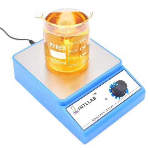 Stainless Steel Magnetic Stirrer With 316 Top Plate, No Heating, 3000ml Max Capacity, Stepless Speed Control, blue mixer