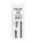 Wood Thread Repair Kit For Soft Wood With Stainless Steel Threaded Inserts And 8-32 Knife Thread Inserts (10) Includes Drill