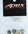 Beefy 48 Pitch Aluminum Pinion Gear Set For 540 And 550 Size Motors With One Eighth Inch Output Shaft Includes 4 Set Screws