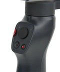 Close-up of Grab And Go Handheld Stabilizer For Sports Cameras and Smartphones With 5th Gen Intelligent Stabilization controls.