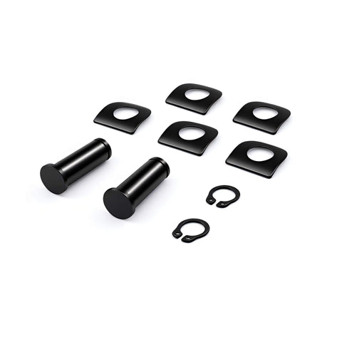 4 Pack Footpeg Mount Pins Kit with Washers and Retaining Clips for Harley Touring Dyna Sportster Softail, front view
