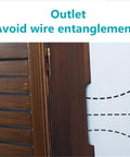 Wall Mounted Cable Organizer Box Perfect For Set Top Box And Router Storage With Perforation Free Design side view
