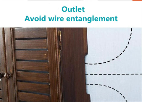 Wall Mounted Cable Organizer Box Perfect For Set Top Box And Router Storage With Perforation Free Design side view