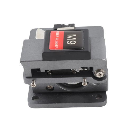 Saluaqi Automatic Optical Fiber Cleaver Machine With Tungsten Steel Cutting Head and 3 In 1 Fixture for seamless splicing of.25mm and.9mm cables. Compact design.