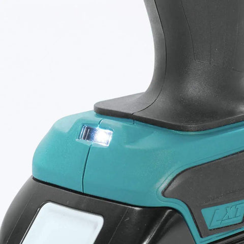 Close-up of the handle LED light on the XGC01Z Cordless 18V Caulk And Adhesive Gun With Beefy 1100 Lbs Dispensing Power.