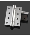 Close-up of Two Pack Ball Bearing Butterfly Butt Self Closing Door Hinges Stainless Steel 5 Inch Adjustable For Wooden Interior Doors Spring Loaded Auto Close Smooth Operation Heavy Duty Mounting Ready