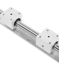 Heavy Duty Metal Linear Guideway Rail Kit With Two Precision Sliding Blocks And Rust Resistant Aluminum Stand for DIY CNC Router projects.