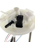 Direct Replacement Fuel Pump Module Assembly With Original Equipment Equivalence And Straightforward Boltup Design For Effortless Garage Swaps And Dependable Weekend Getaways top view of fuel pump module with connectors.