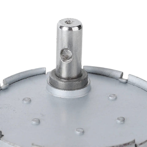 Close-up view of Hard Working 12 Volt Dc Gear Motor With Serious Torque And Low Power Draw Js 50T showing shaft and housing details.