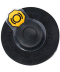 Top view of Brake Fluid Reservoir Cap For Toyota Vehicles Fits Camry Corolla 4Runner Tacoma Highlander RAV4 Avalon Yaris Prius MR2 Spyder Mirai And More Durable Easy Install Engine Bay Accessory