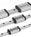 Smooth Moving MGN12H Linear Guide Rail Slide For CNC Router And 3D Printer Kits showcasing durable metal construction and linear bearings.