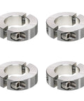 Heavy Duty Five Eighth Inch Bore Double Split Clamp On Shaft Collar Pack Of Four In 304 Stainless Steel shown in closeup