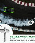 Heavy Duty Stainless Steel Car Hood Pins Kit With Quick Release Lock Latch next to race cars on track