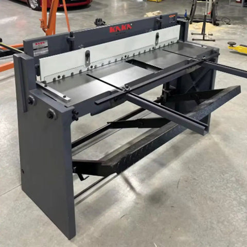Heavy Duty 52 Inch Foot Stomp Shear For Sheet Metal Cutting With 16 Gauge Max Thickness Zero Hassle Foot Pedal Control Floor Standing Industrial Steel Workhorse Built Tough And Ready To Rock