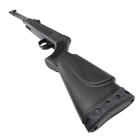 22 Caliber Bolt Action Air Rifle With Safety Lock All Black Finish Rifled Steel Barrel 470 To 570 FPS Single Shot Pellet Gun