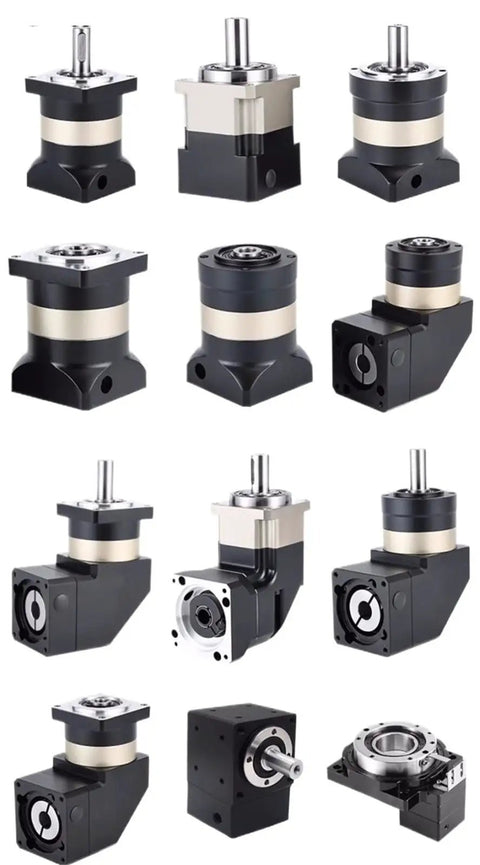 Pro Grade Helical Planetary Gear Reducer With Hole Output For Smooth Servo Stepping Motor Upgrades, various angles and designs.