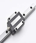 Slick Linear Motion Guide Rail With Ball Bearing Block Sizes 15 20 25 30 35 45 55mm High Precision And Stable Performance Locking Slider For Tight Connections Low Friction Easy Mounting For CNC Robotics And DIY Projects, metal rail and block
