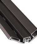 Full Length Aluminum Continuous Hinge For Doors And Panels, Heavy Duty Build, Corrosion Resistant, Smooth Operation, Even Weight Distribution, Long Lasting Durability, Ideal For Home, Garage, Workshop And Commercial Use, dark bronze finish