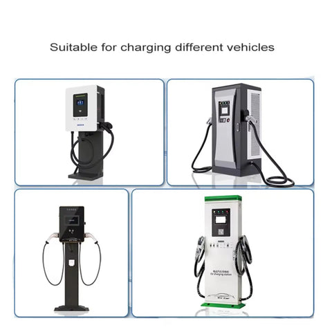 Heavy Duty Level 3 EVSE Charging Station With High Current Floor Pedestal Build Rock Solid DC Fast Charger for diverse vehicles.