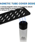 Single Dose Coffee Bean Storage Glass Tubes With One-Way Degassing Valves To Lock In Freshness And Trap Aroma Inside, showing magnetic cover design.