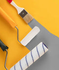 15 Piece Mini Paint Roller Set With Super Slick Cotton Sleeves For Tight Spaces And Corner Detailing Hella Easy DIY Wall Touch Ups No Sweat Cleanup featuring mini rollers and brush.