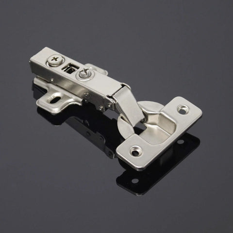 Soft Close 105 Degree European Full Overlay Concealed Cabinet Hinges With Mounting Plate Clip On 2 Pairs 4 Pieces Frameless Design 35mm Cup 14-22mm Door Thickness Mounting Screws Included