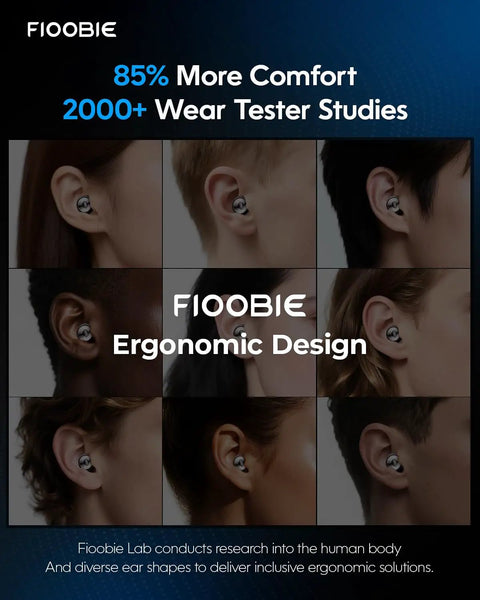 Pro Sleep Ear Plugs With Nano Silicone Noise Filtering, 46dB ASTM Certified Noise Blocking For Side Sleepers, in-ear view