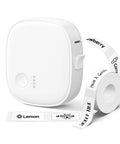 Gotta Love This Straight Up Compact Bluetooth Label Printer With Self Adhesive Tape Wireless Thermal Mini Label Maker featuring tape with labels.