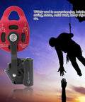 Aluminum Heavy Duty Single Swivel Rope Pulley Block For 8 To 12mm Climbing Rope with rescue silhouette background