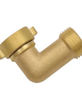Garden Hose Elbow 90 Degree Solid Brass Quick Adapter For Irrigation And Watering Heavy Duty Connector Keeps Your Hose From Twisting And Leaking