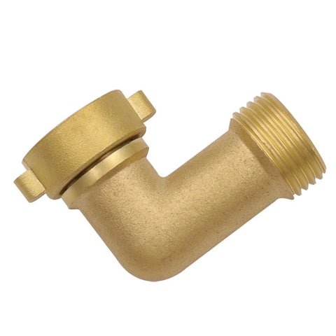 Garden Hose Elbow 90 Degree Solid Brass Quick Adapter For Irrigation And Watering Heavy Duty Connector Keeps Your Hose From Twisting And Leaking