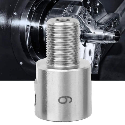 Stainless Steel Chuck Connecting Rod For K01 50 To 63 And K02 50 To 63 Mini Lathe with M14x1 thread for 6mm shafts.