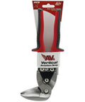 Left Cutting Aviation Snips With 90 Degree Forged Steel Jaws For Overhead And Tight Spots Cuts 24 Gauge Steel And 28 Gauge Stainless Red