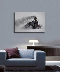 Dope Steam Locomotive In The Snow Wall Art Poster Canvas Print For Modern Bedroom And Living Room Unframed 18x12 Inch