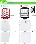 Comparison chart of ZU60 and LA300 vacuum filters, showing square and rectangular designs with dimensions.