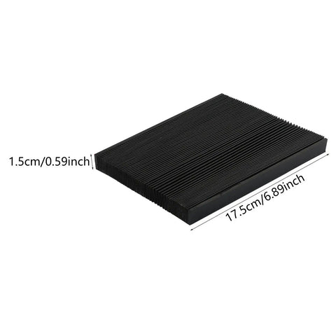 CNC Stretchable Accordion Bellows Guard Pro Grade For Milling Machines Dustproof And Oilproof Protective Sleeve Flexible Rubber Shield For Workshop Tools Seventeen Point Five Centimeter Long Durable with dimensions shown