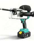 Liuyunfei 21V Electric Cable Puller With Brushless Motor showing cordless design and 98ft fish tape for wiring projects.