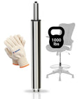 Extra Long Gas Lift Cylinder Tube For Bar Stool 17 To 27 Inches 10 Inch Stroke Heavy Duty 1000 Lbs Class 4 Hydraulic Pneumatic