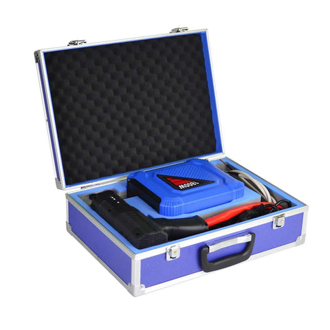 Top Tier 1800W Handheld Induction Heater Quickly Melts Lock Jammers And Rusted Nuts Without Flames in a portable storage case