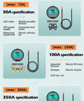 Specifications for Battery Monitor With Shunt For RV Camper Boat Solar Off Grid Power 8 To 120 Volt 500 Amp Fuel Gauge
