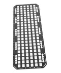Aluminum L Track Storage Panel For Truck Bed Molle Panel Rack With Touch Fastener Straps And Elastic Cords 883x330x2mm