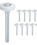 10 Pack Nylon Garage Door Rollers With Quiet 1.8 Inch Wheels And 4.3 Inch 109 Mm Stems High Load Beefed Up 11 Ball Sealed Bearings