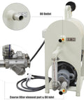 Heavy Duty Portable Hydraulic Oil Filter Top Tier Mobile Filtration Rig With Slick 600 Liters Per Hour Flow showing oil outlet and filter.