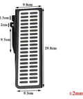 Heavy Duty Anti Slip Rubber Pedal Pads Upgrade Ride With Solid Grip Footrests For Vw Golf 5 6 Tiguan Touran Skoda Octavia A5 size and dimensions