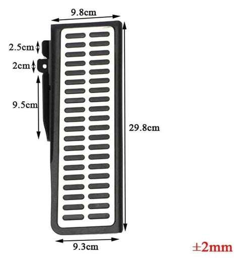 Heavy Duty Anti Slip Rubber Pedal Pads Upgrade Ride With Solid Grip Footrests For Vw Golf 5 6 Tiguan Touran Skoda Octavia A5 size and dimensions
