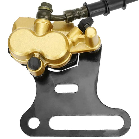 Beefy 12mm Rear Hydraulic Disc Brake Master Cylinder Caliper Assembly with Pad for 50cc to 150cc Pit Dirt Bikes