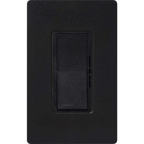 Reliable Wall Dimmer Switch For Dimmable LED CFL And Halogen Bulbs With Frustration Free Hookup And Buttery Smooth Control For Single Pole Or Three Way Installations In Solid Midnight Trim.
