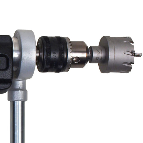 Built Tough Tungsten Carbide Tipped Hole Saw 1 7/16 Inch Diameter By 1 Inch Depth For Hand Held Drills Cuts Steel Plate Up To 3/8 Inch Thick Fast Clean Holes High Speed Use 3/8 Inch Shank On Smaller Diameters